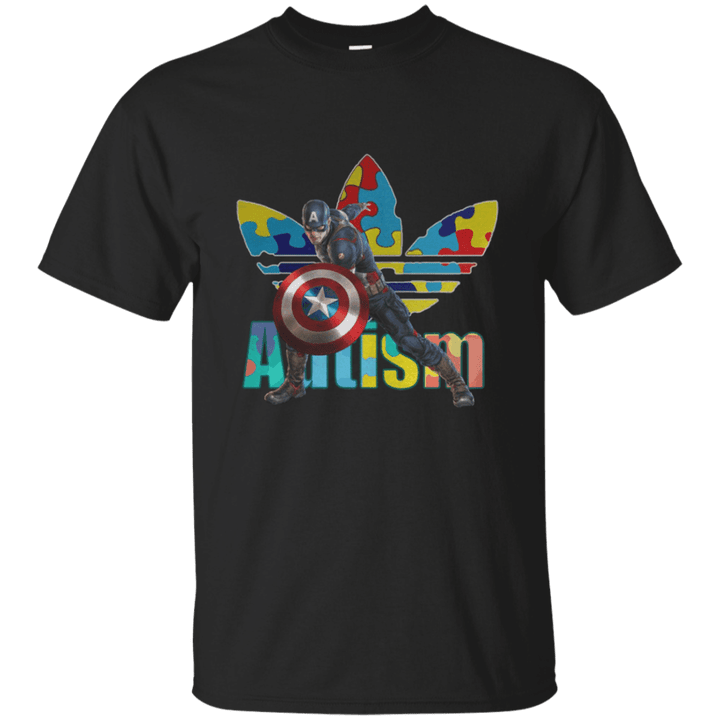 Captain America Adidas autism T shirt