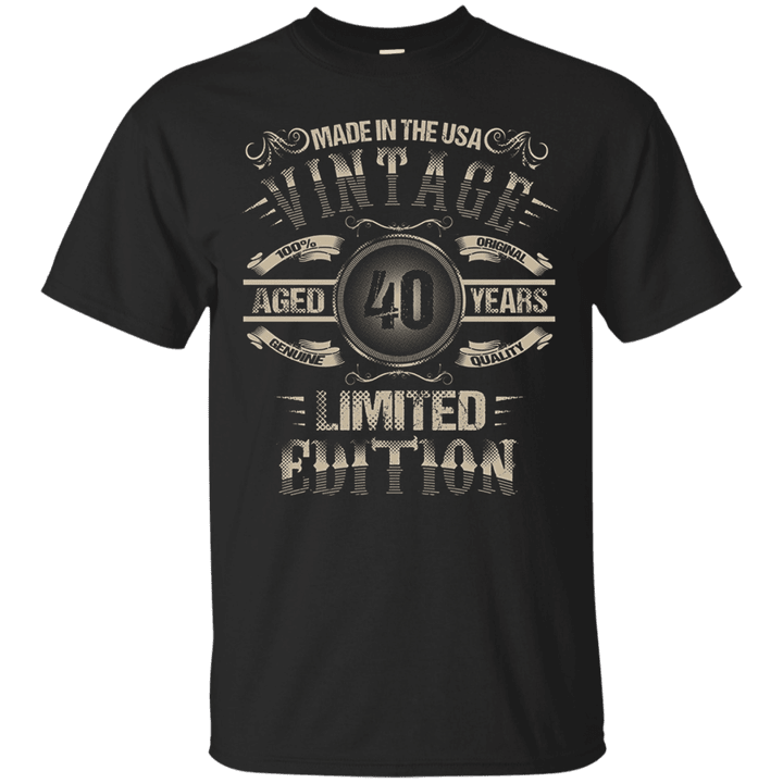 Aged 40 Years 40th Birthday T Shirt Gift Idea T shirt
