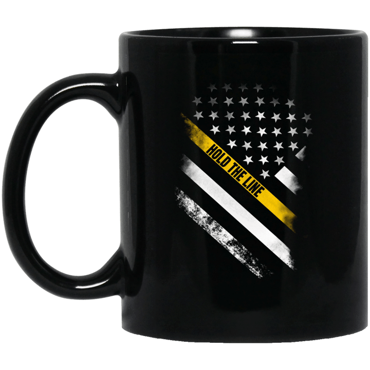Dispatcher flag us thin hold line mug