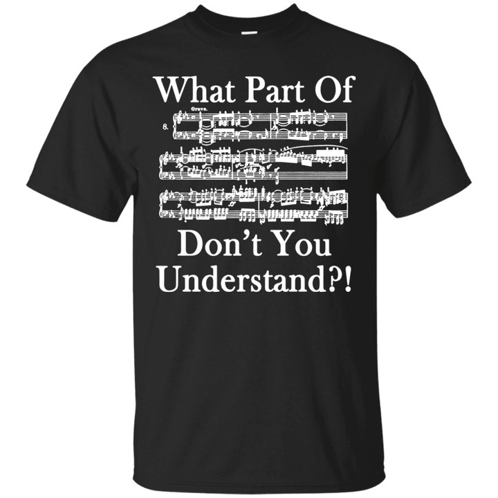 Musical Notes dont You Understand T shirt