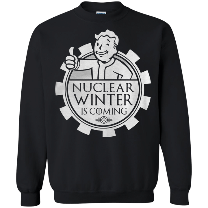 Nuclear Winter Is Coming Fallout 3 4 G180 Gildan Crewneck Pullover Swe