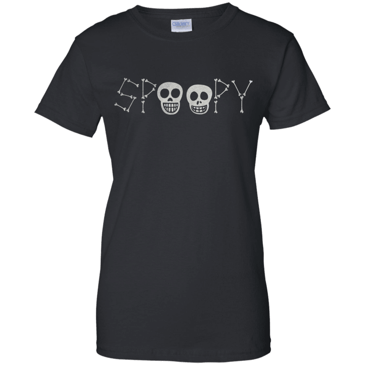 Spoopy Skeleton halloween Ladies shirt