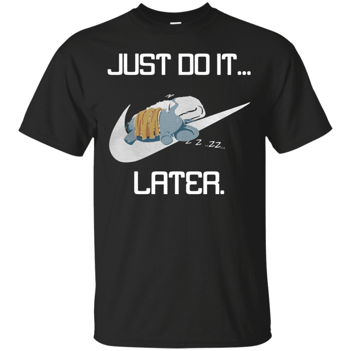Elephant Just Do It Later ZZZ T shirt