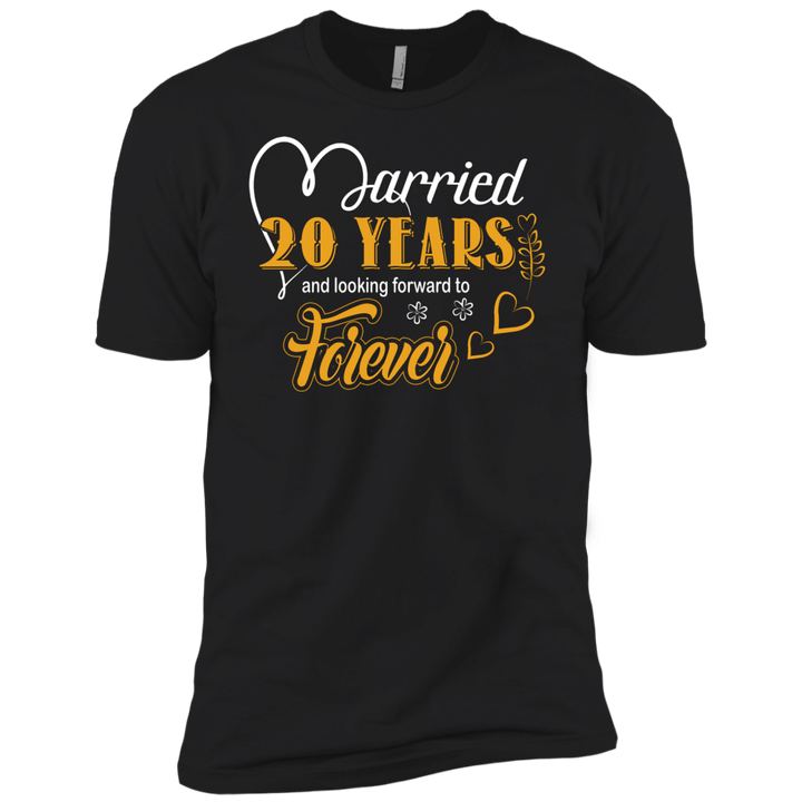 20 Years Wedding Anniversary Shirt For Husband And Wife Short Sleeve T