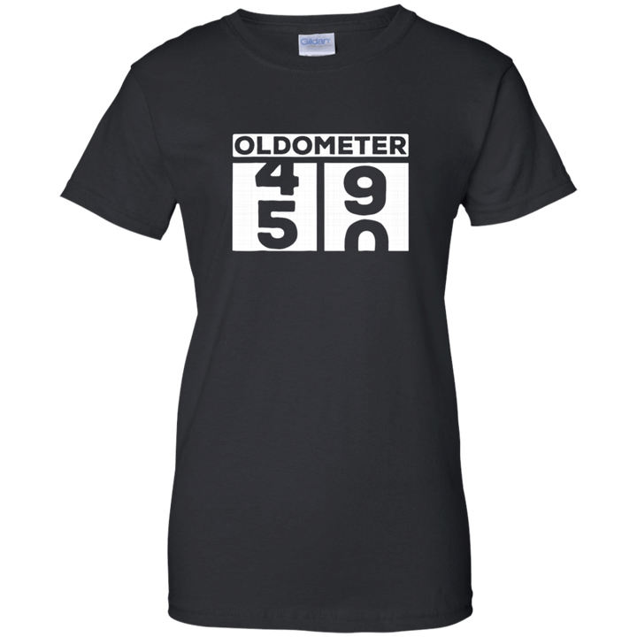 Oldometer 50 T-Shirt 50th Birthday Gift Funny Ladies shirt
