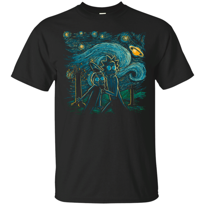 Rick and Morty in space T shirt