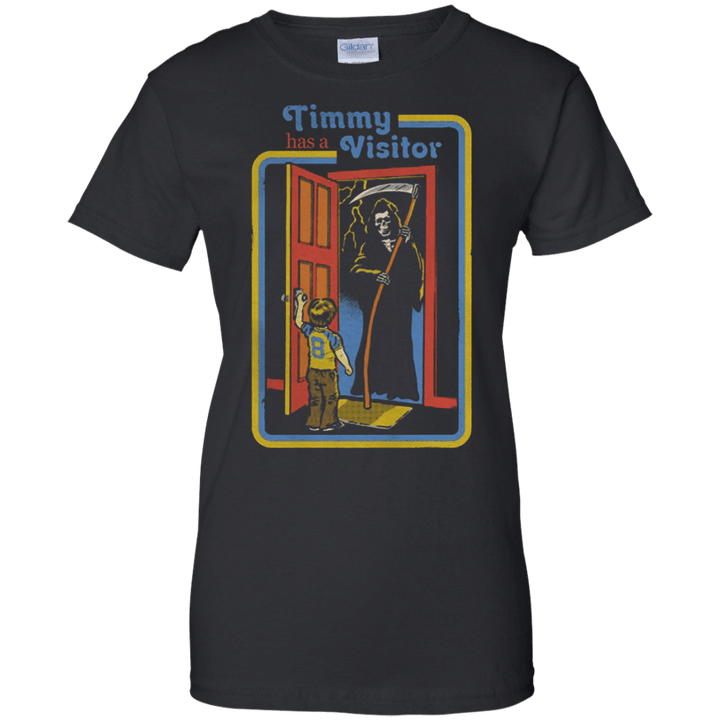 Grim Reaper Timmy Has A Visitor Ladies shirt