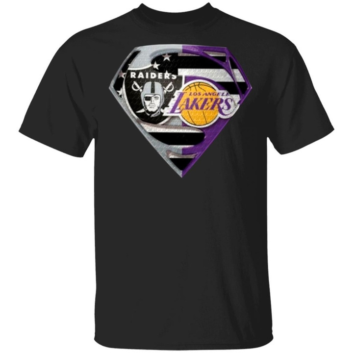 Oakland Raiders And Los Angeles Lakers Superman