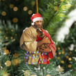 Jesus Holding Dachshund Ornament Christian Christmas Ornaments Dachshund Christmas Decorations