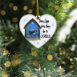 True Love Was Born In A Stable Ornament Heart Christmas Ornament Hanging Christmas Decor