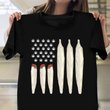Marijuana Leaf Joint Blunt American Flag T-Shirt Reefer Shirt Gifts For Smoker Lovers