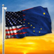 American Flag And Alaska State Flag Patriot Garden Flags 4th Of July Decorations