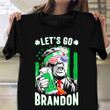 Trump Let's Go Brandon Irish American Flag Shirt St. Patrick's Day 2022 Trump Support Merch