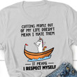 Cutting People Out Of My Life Shirt Funny Unicorn Quote T-Shirt Gifts For Sister