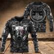 Wolf Of Odin Hoodie For Mens Distressed Hoodie Viking Themed Gifts