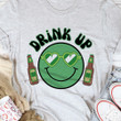 Drink Up happy Saint Patricks Day T-Shirt Cute St Patrick's Day Shirt Womens