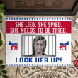 Hillary Clinton She Needs To Be Retried Lock Her Up Doormat Anti Clinton Political Mat
