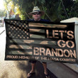Let's Go Brandon Flag Military Proud Member Of The Maga Country Trump Merchandise