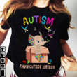 Elephant Autism Think Outside The Box T-Shirt Autism Awareness Shirts For Schools