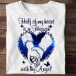 Half Of My Heart Is In Heaven With My Angels T-Shirt Memorial Gifts For Loss