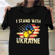 Ukraine T-Shirt American United I Stand With Ukraine Ukrainian Support Shirt