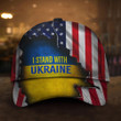 Stand With Ukraine American Flag Hat Support For Ukraine Hat Merch For Men