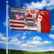 Trucker Freedom Convoy American Canada Flag 2022 Truckers For Freedom Support Merch