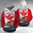Trucker Freedom Convoy 2022 Canada Flag Hoodie We The Fringe Drivers Truck Support Merch