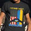 I Stand With Ukraine Shirt American Support Ukrainian No War In Ukraine Shirt