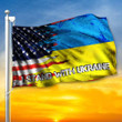 I Stand With Ukraine Flag With American Solidarity Support Ukraine Flag Merchandise