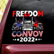 Freedom Convoy Sticker Car Decal Support Trucker Freedom Convoy 2022 Merchandise