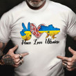 Peace Love Sunflower Ukraine Shirt Pray For Peace Stand With Ukraine Shirt Merch