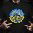 Sunflower Ukraine Shirt Peace For Ukraine Support Shirt Apparel