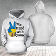 We Stand With Ukraine Hoodie Sunflower Pray For Peace In Ukraine Clothing