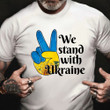 We Stand With Ukraine Shirt Sunflower Pray For Peace In Ukraine Support Shirt