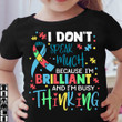 Kids Autism Shirt I Don't Speak Much Autism Awareness T-Shirt Gifts For Kids