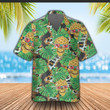 Skull Pineapple Hawaii Shirt Mens Tropical Button Up Shirt Summer Clothing Gifts For Him