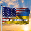 Ukrinae And American Flag The Ghost Of Kyiv Dead Merch Puck Futin