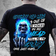 Skull Grumpy Old Man 9 Out Of 10 Voices In My Head T-Shirt Cool Mens Shirt With Sayings
