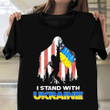 I Stand With Ukraine Hoodie Bigfoot American Support And Stand With Ukraine Merch Clothes