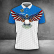 Oklahoma Eagle Golfer Polo Shirt Patriotic Mens Golf Wear Golfer Outfit Male Clothing