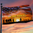 American Veterans We Owe Them All Flag Military Memorial Day Front Patio Decor