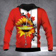 I Stand For Vietnam The Sun Will Rise Hoodie Sunflower Vietnam With Canada Flag Clothing