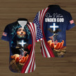 Jesus One Nation Under God Hawaiian Shirt Clothing American Flag Christian Mens Clothing