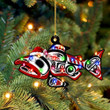 Salmon Whale Tattoo Spirit Ornament Animal Ornaments For Christmas Tree
