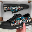 Haida Art Spirit Low Top Shoes Native American Low Sneakers Gifts For Him Her