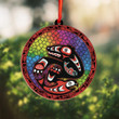 Bear Catching Salmon Haida Art Suncatcher Ornament Native American Style Christmas Ornaments