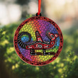 Haida Wolf Art Suncatcher Ornament Native American style christmas Tree ornaments