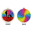 Veteran Poppy Day Lest We Forget Suncatcher Ornament Soldier And Dog Remembrance Day Ornament