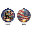 Kneeling American Soldier Ornament Veteran Day Ideas Patriotic Christmas Ornaments